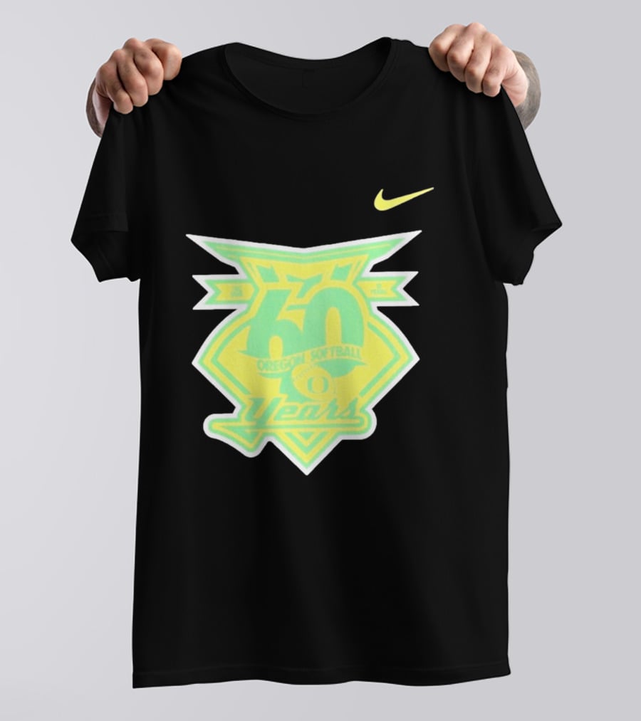 Oregon Softball 60 Years Anniversary Club Nike T-Shirt