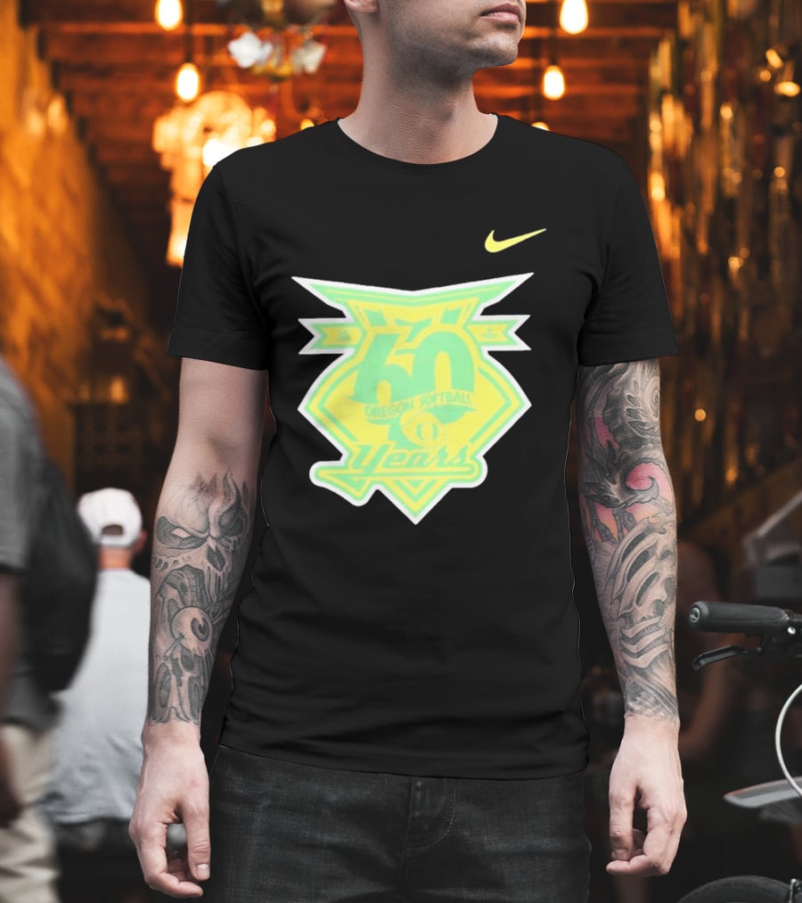 Oregon Softball 60 Years Anniversary Club Nike T-Shirt