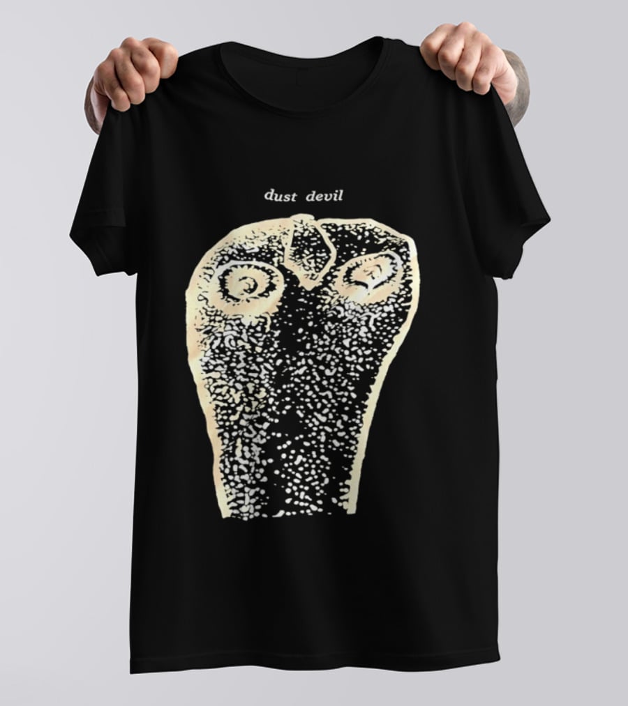 Dust Devil Abstract Face Design In Earthy Tones T-Shirt