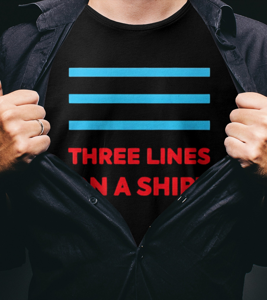 Three Lines On A England Europe T-Shirt