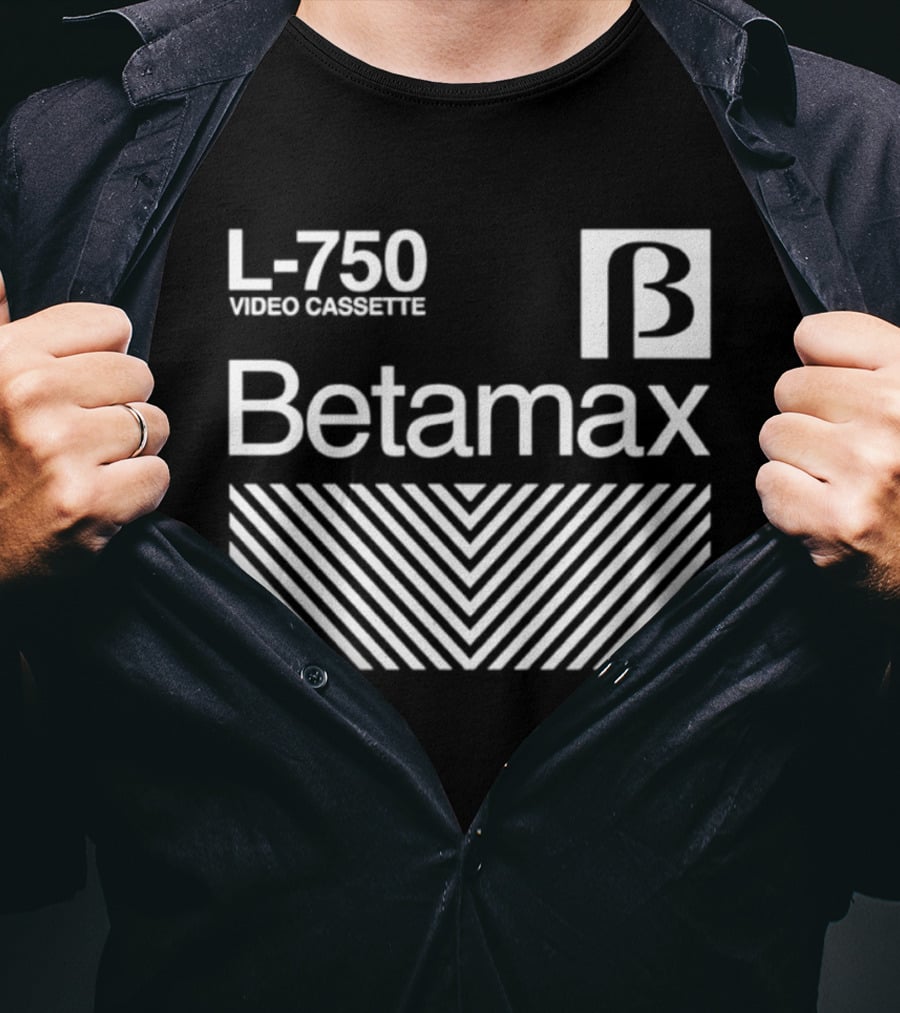 Betamax L 750 Video Cassette T-Shirt