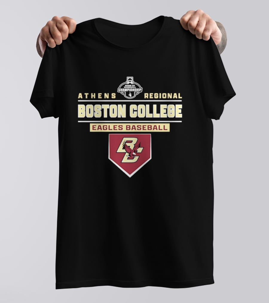 Boston College Eagles Baseball 2026 Athens Regional T-Shirt
