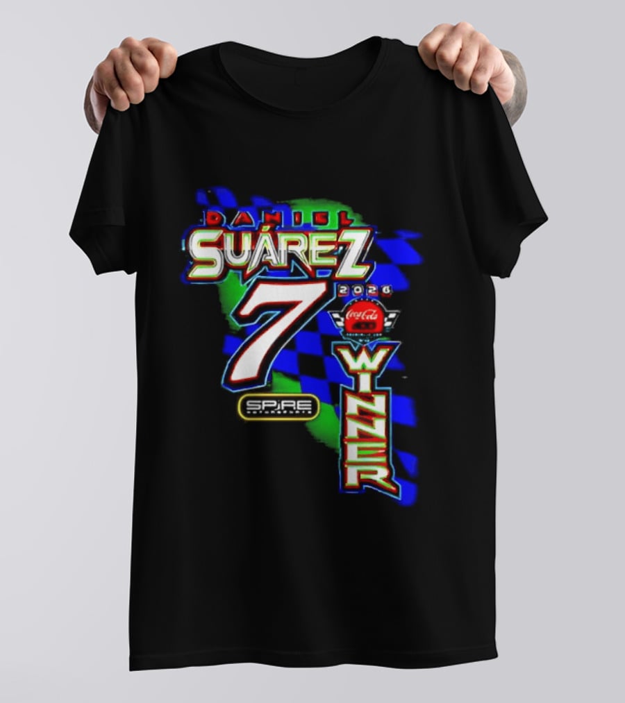 Daniel Suarez NASCAR Coca Cola Number 7 Winner 2026 T-Shirt