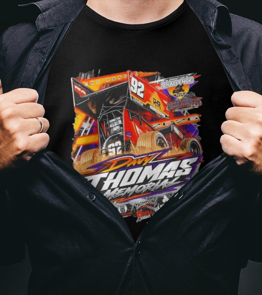 2nd Annual Davy Thomas Memorial 92 Sprint Car Placerville Speedway Challenge Tour 2020 T-Shirt