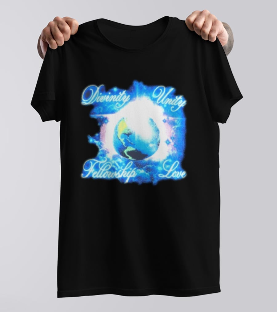 Divinity Unity Fellowship Love Earth Glow T-Shirt