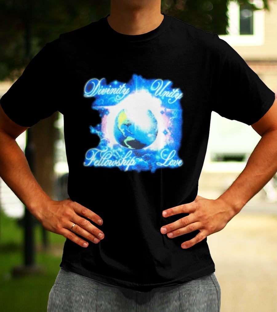 Divinity Unity Fellowship Love Earth Glow T-Shirt