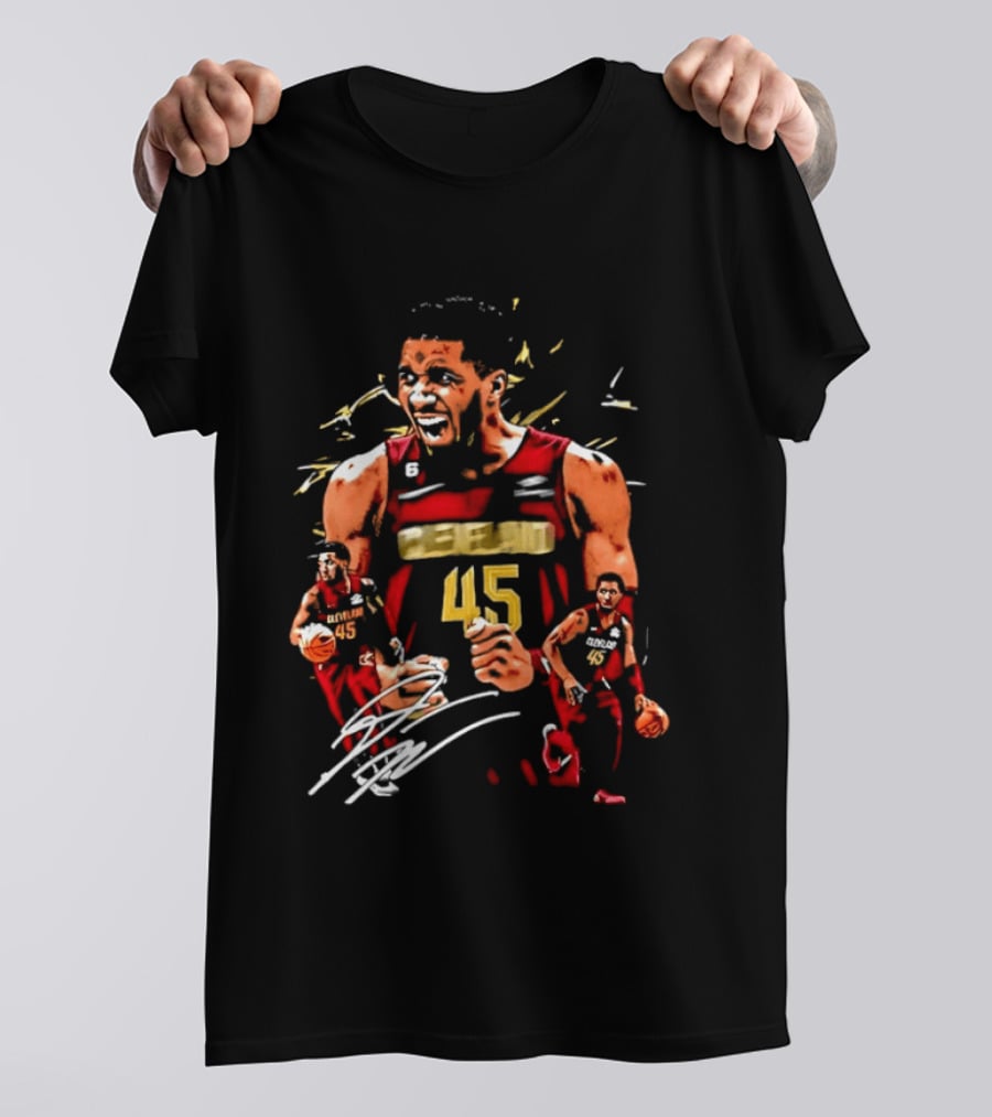 Donovan Mitchell Cleveland Cavaliers NBA Number 45 Player T-Shirt