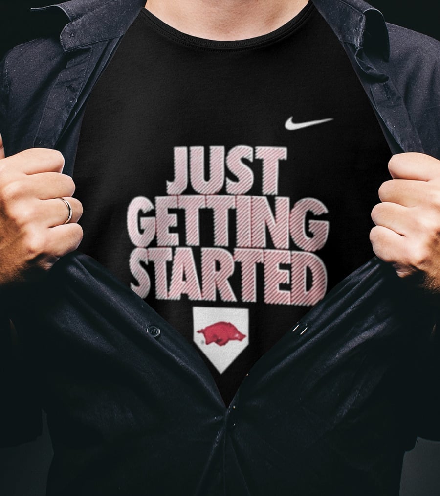 Nike Just Getting Started Arkansas Razorbacks Women's Softball T-Shirt