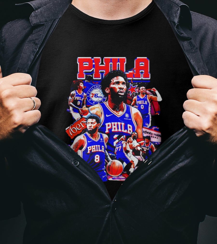 Philadelphia 76ers Phila 6ers Team Players Arena T-Shirt