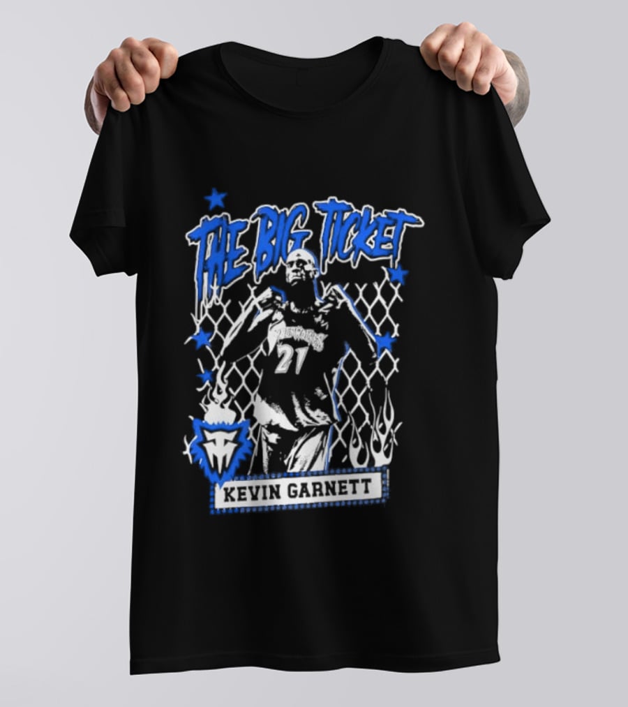 Kevin Garnett The Big Ticket Minnesota Timberwolves Legendary Player T-Shirt