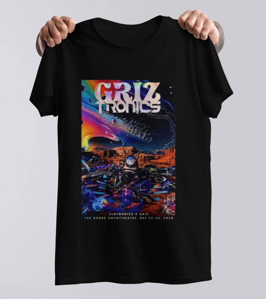 GRiZTRONICS Subtronics The Gorge Amphitheatre May 23 24, 2026 T-Shirt