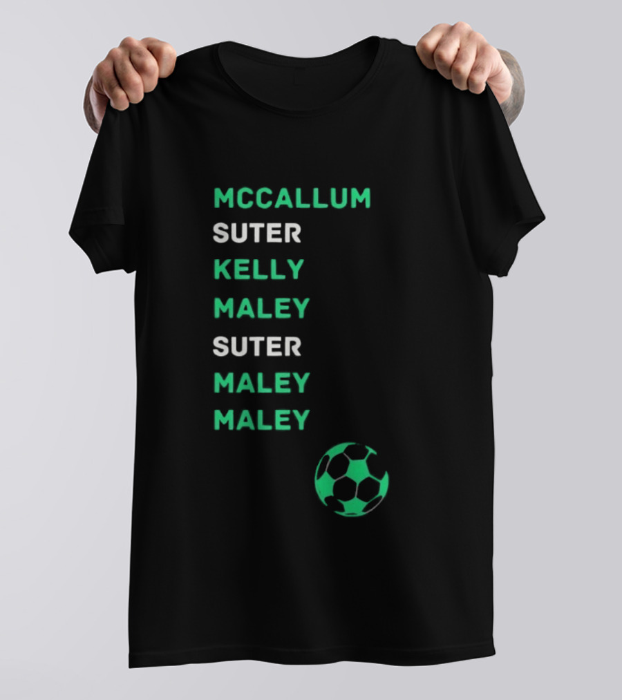McCallum Suter Kelly Maley Football Soccer Ball T-Shirt