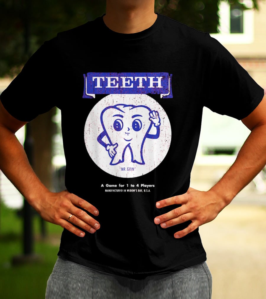 TEETH Mr. Grin Game For 1 To 4 Player T-Shirt