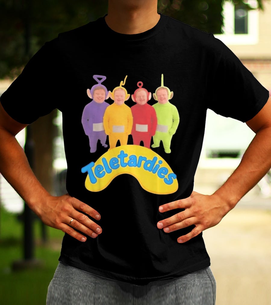 Teletardies Costume Characters Parody With Four T-Shirt