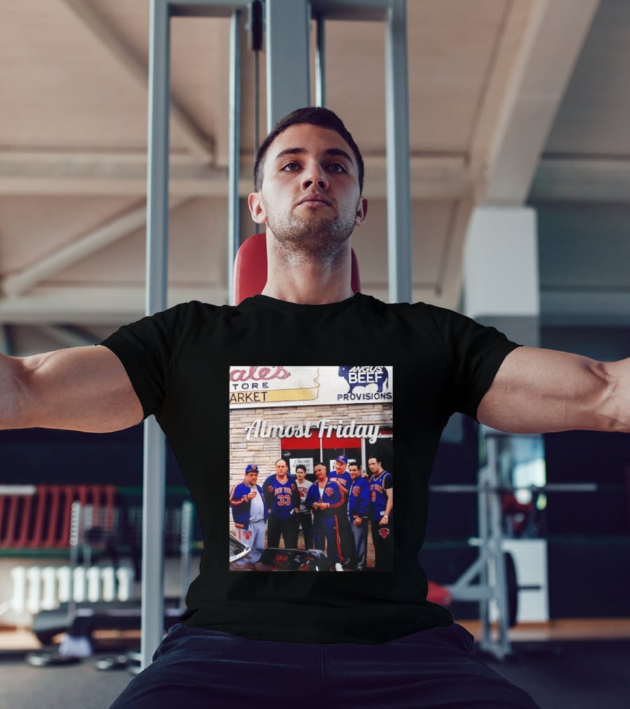 The Sopranos Tony Soprano Paulie Gualtieri New York Knicks Almost Friday Angus Beef Store Market T-Shirt