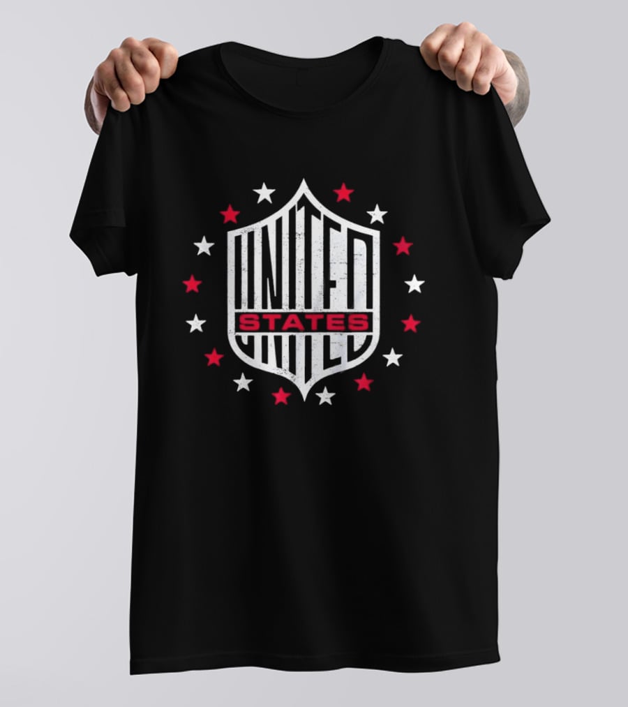 United States Shield Stars Fourth Of July Independence Day USA America T-Shirt