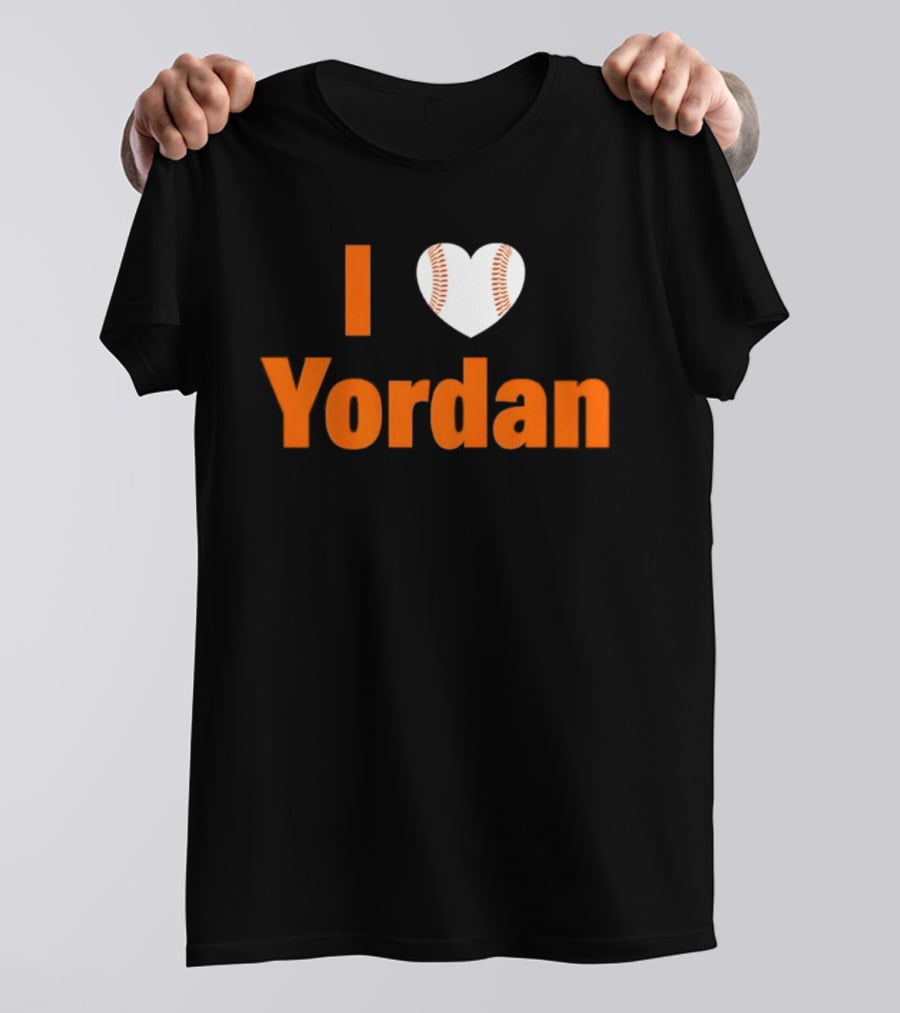 Yordan Alvarez Houston Astros MLB I Love Baseball T-Shirt