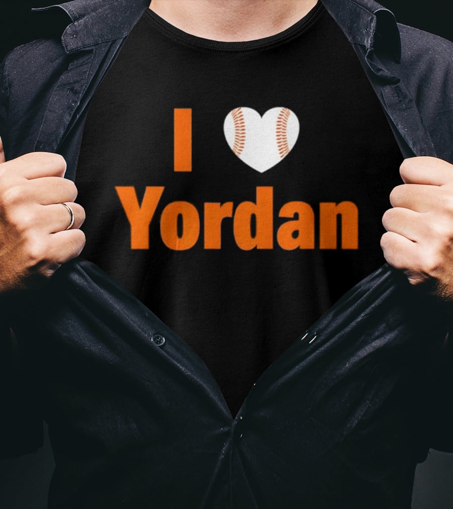 Yordan Alvarez Houston Astros MLB I Love Baseball T-Shirt