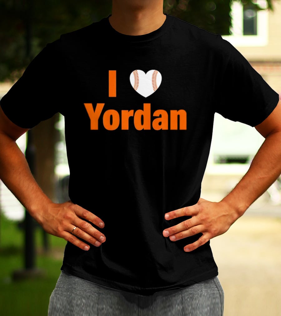 Yordan Alvarez Houston Astros MLB I Love Baseball T-Shirt