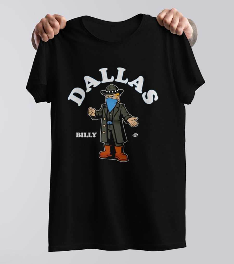 Dallas Renegades Billy Arlington UFL Cowboy T-Shirt