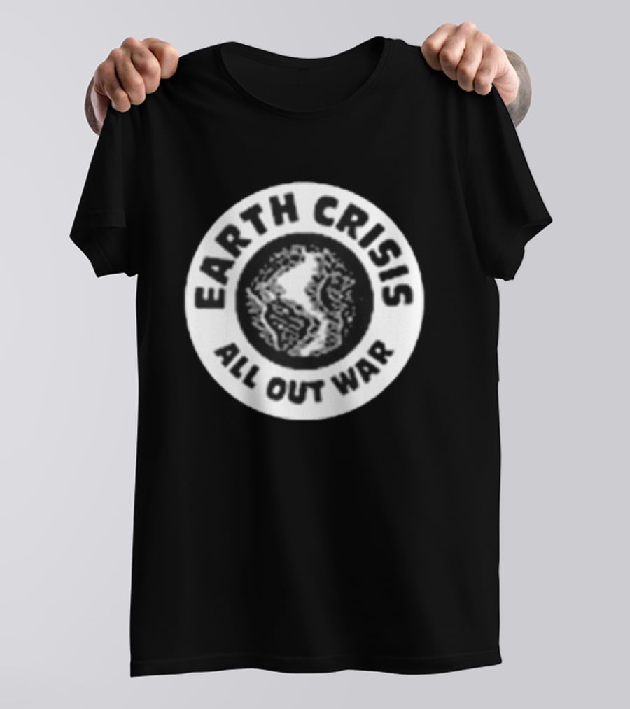 Earth Crisis 1992 All Out War Environmental Action T-Shirt