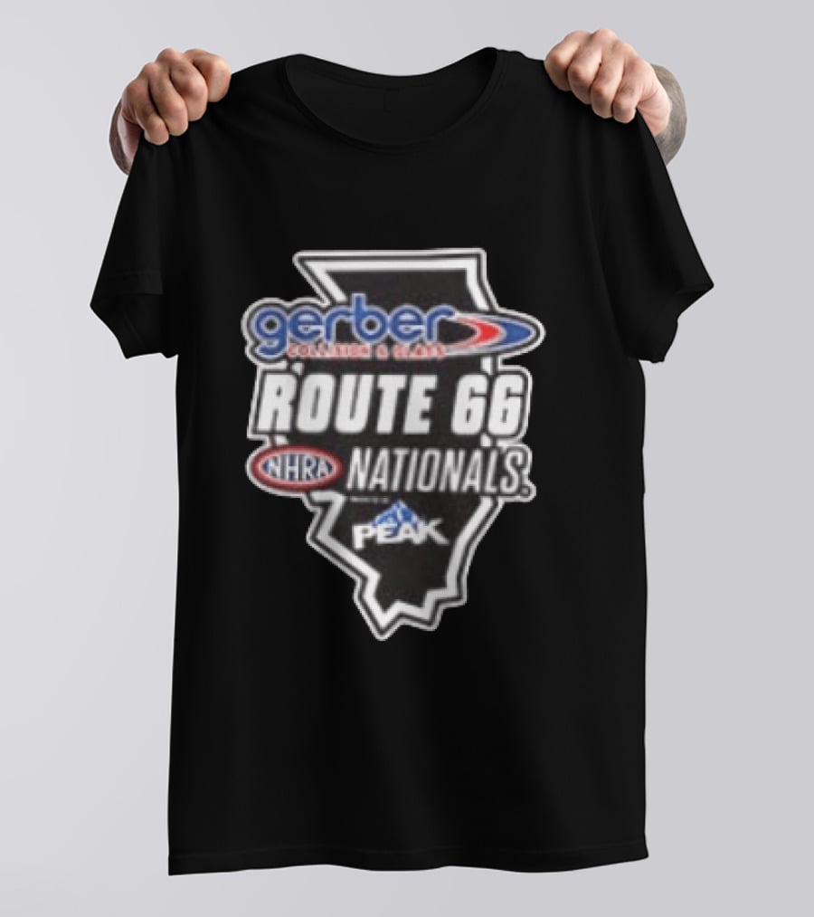 Chicago 2026 NHRA Gerber Collision & Glass Route 66 Nationals Peak Nitro Junkie T-Shirt