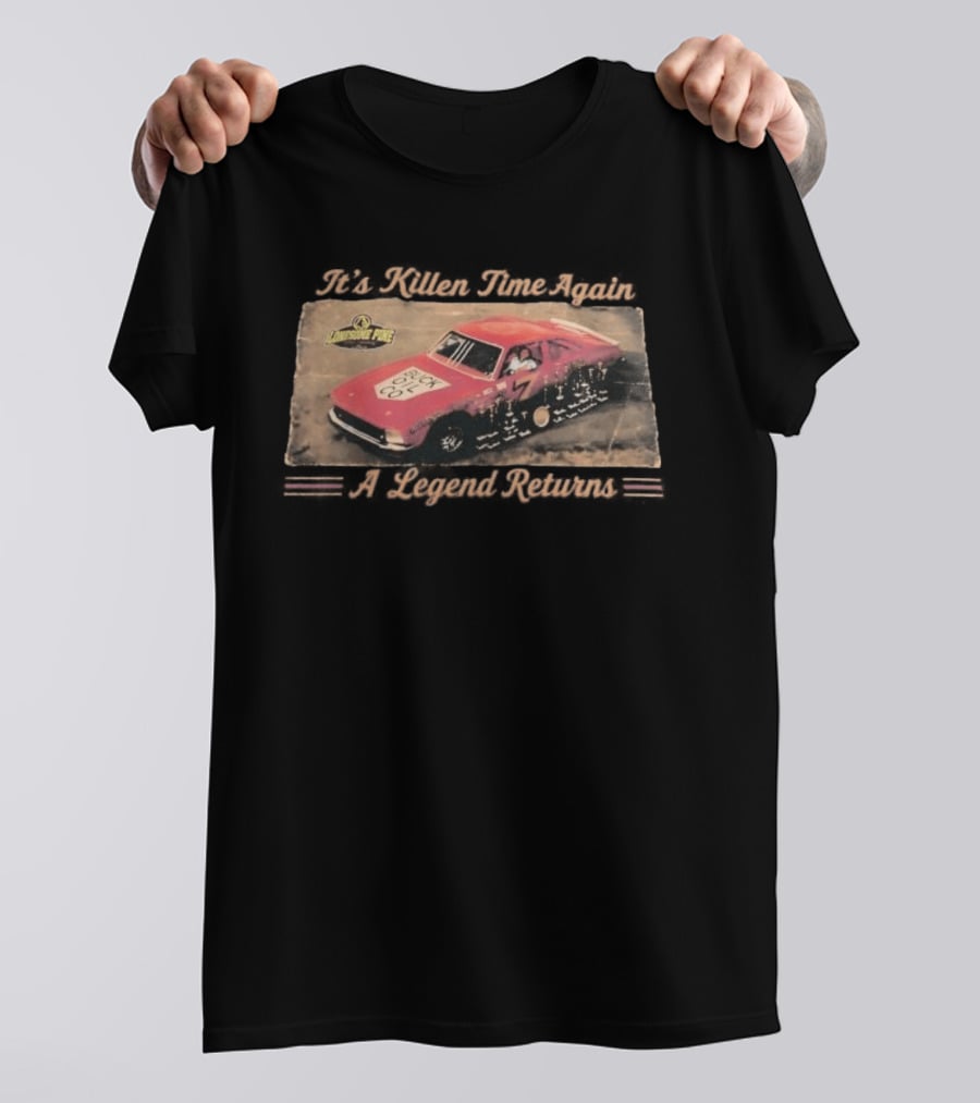 Greg Killen It's Killen Time Again A Legend Returns Jurassic Park Car Racing T-Shirt