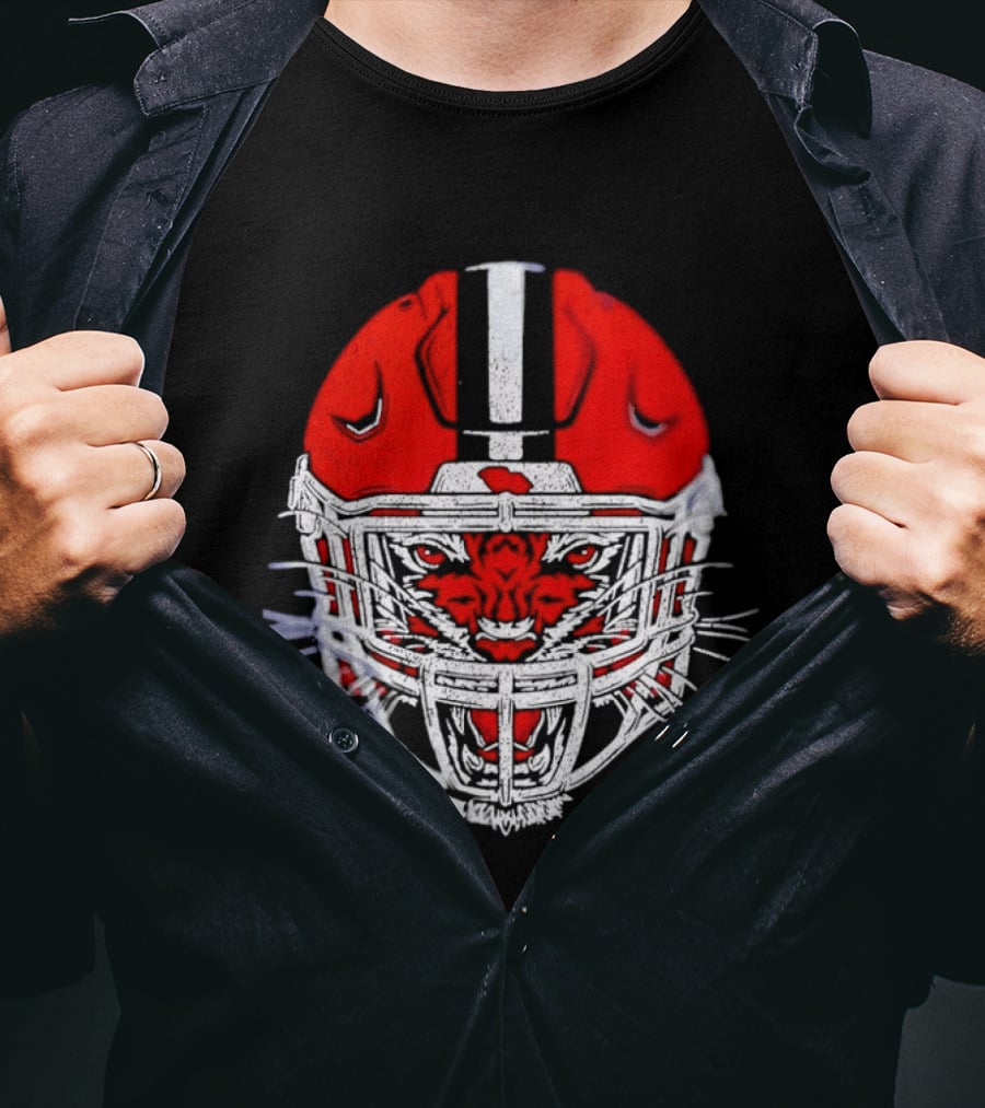 Cincinnati Bengals Tiger Head Football Helmet T-Shirt