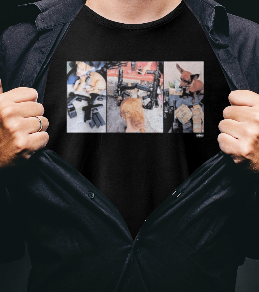 Crtzrtw Narco Pets Dogs Guns Money T-Shirt