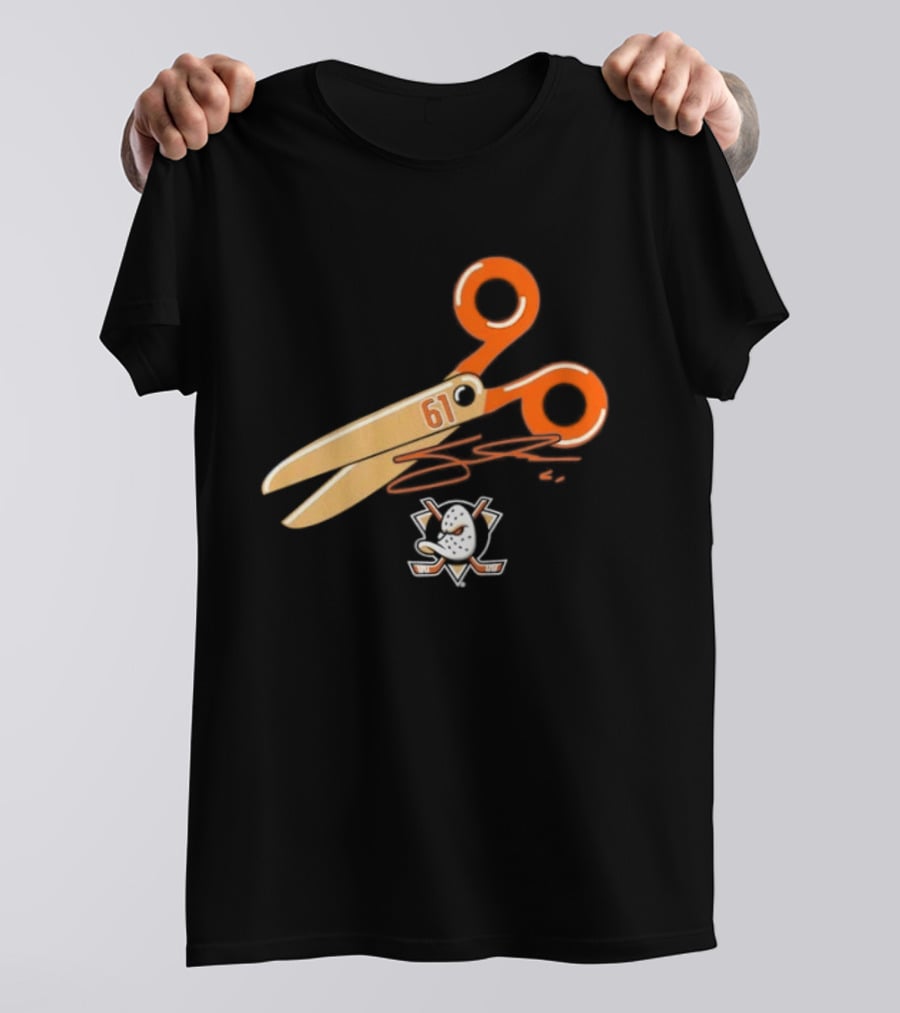 Cutter Gauthier Need To Cut It Scissors 61 Anaheim Ducks T-Shirt
