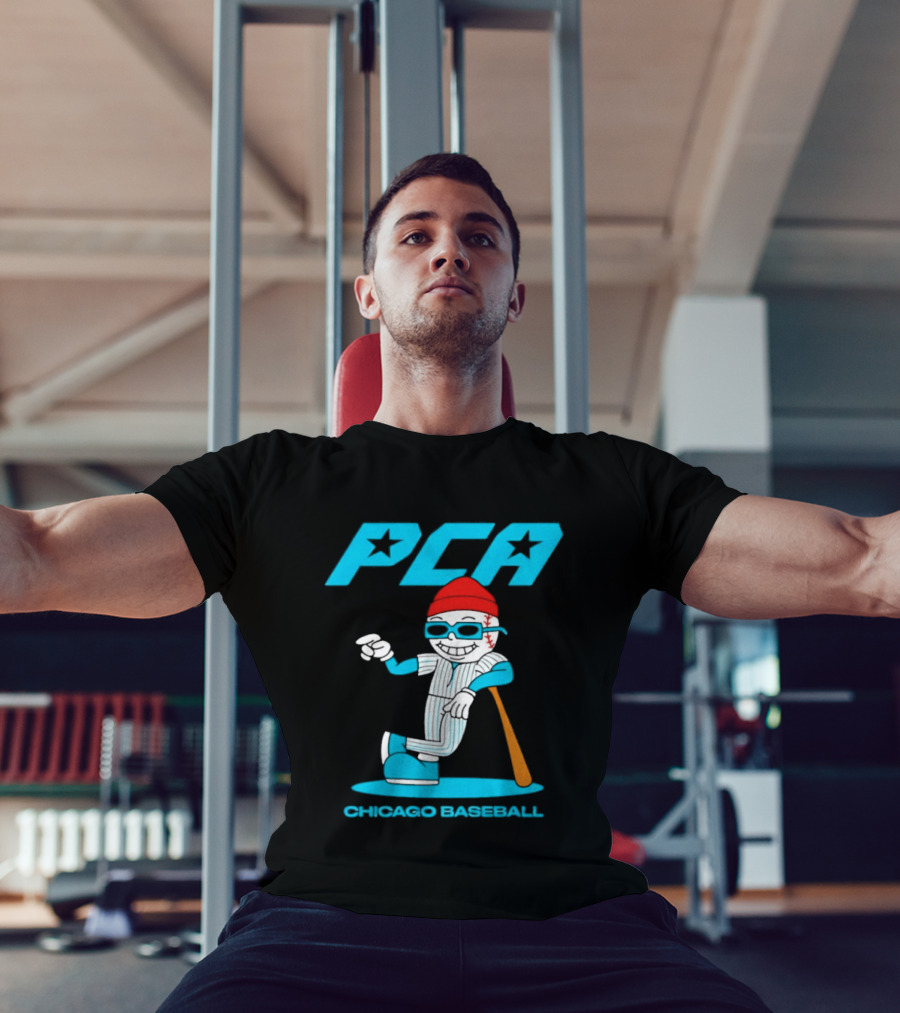 PCA Chicago Baseball Mascot With Bat And Cap T-Shirt
