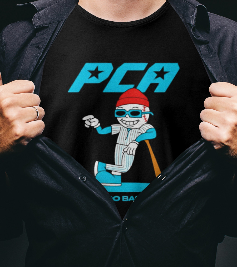 PCA Chicago Baseball Mascot With Bat And Cap T-Shirt