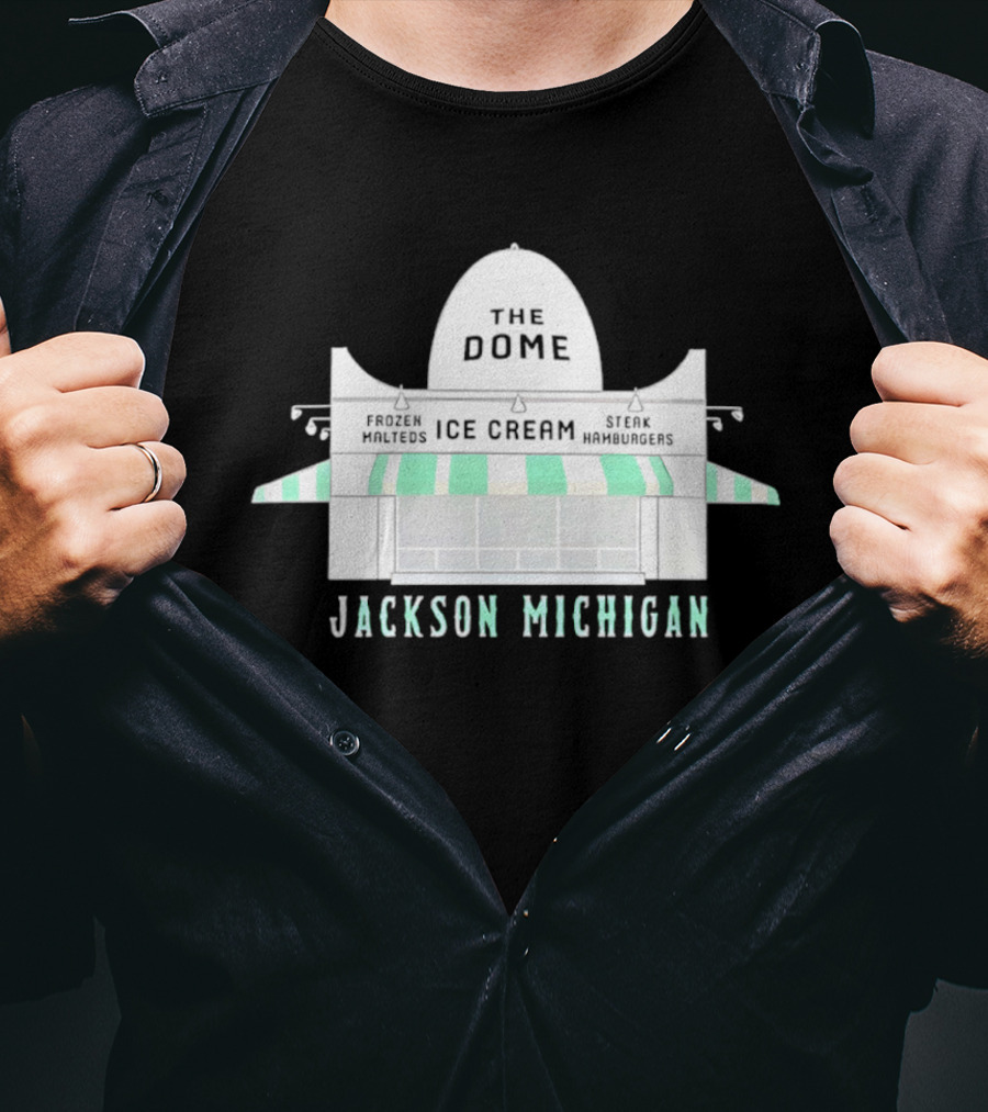 The Dome Ice Cream Shop Jackson Michigan T-Shirt