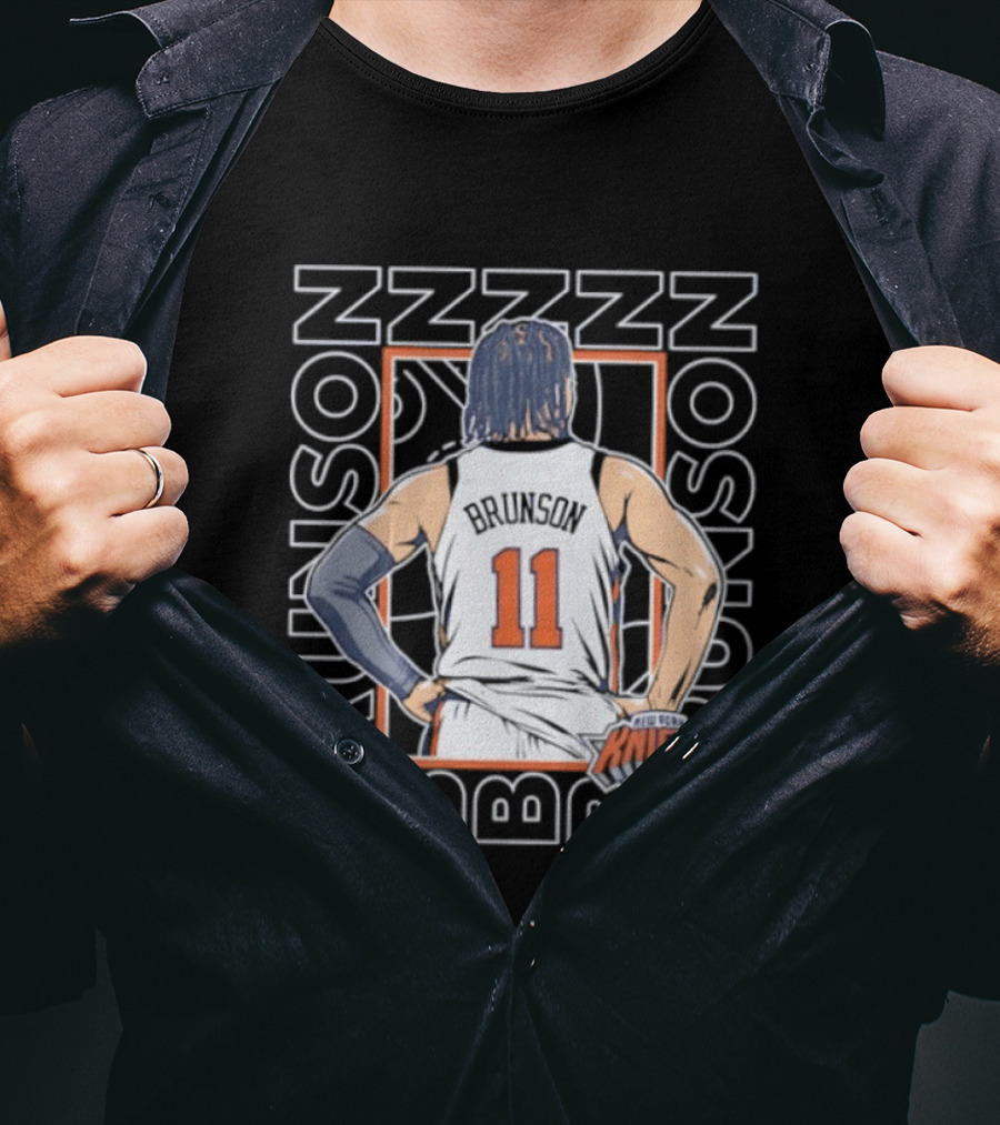 Jalen Brunson New York Knicks ZZZ ZZZ 11 Basketball Star T-Shirt