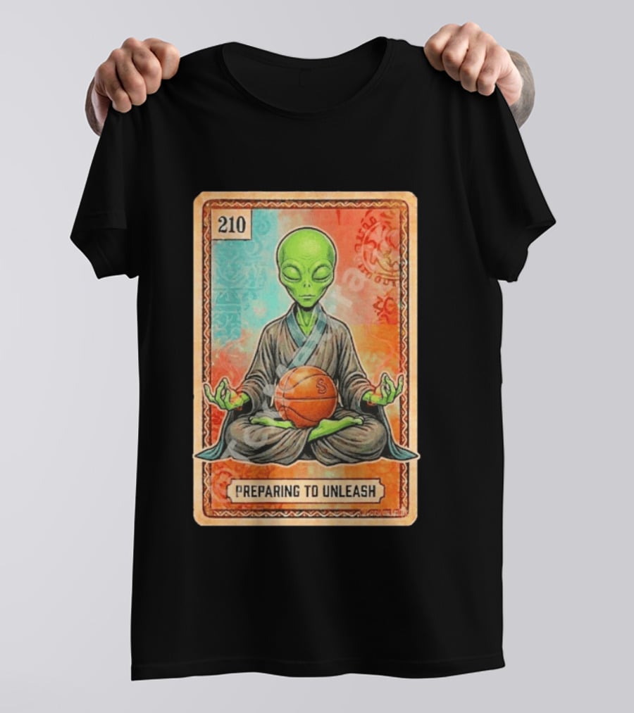 Preparing To Unleash Alien 210 San Antonio Spurs Basketball T-Shirt