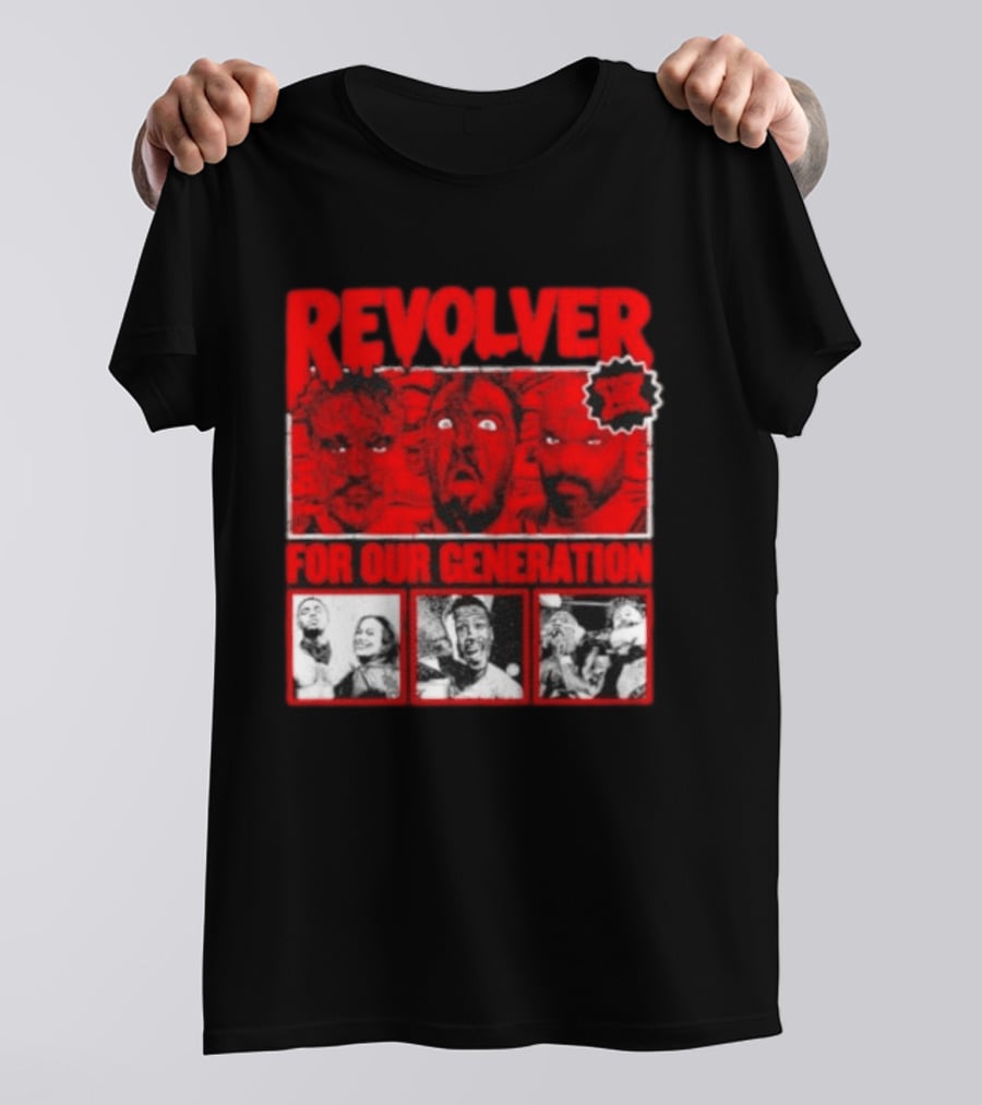 Revolver Horror Faces For Our Generation T-Shirt