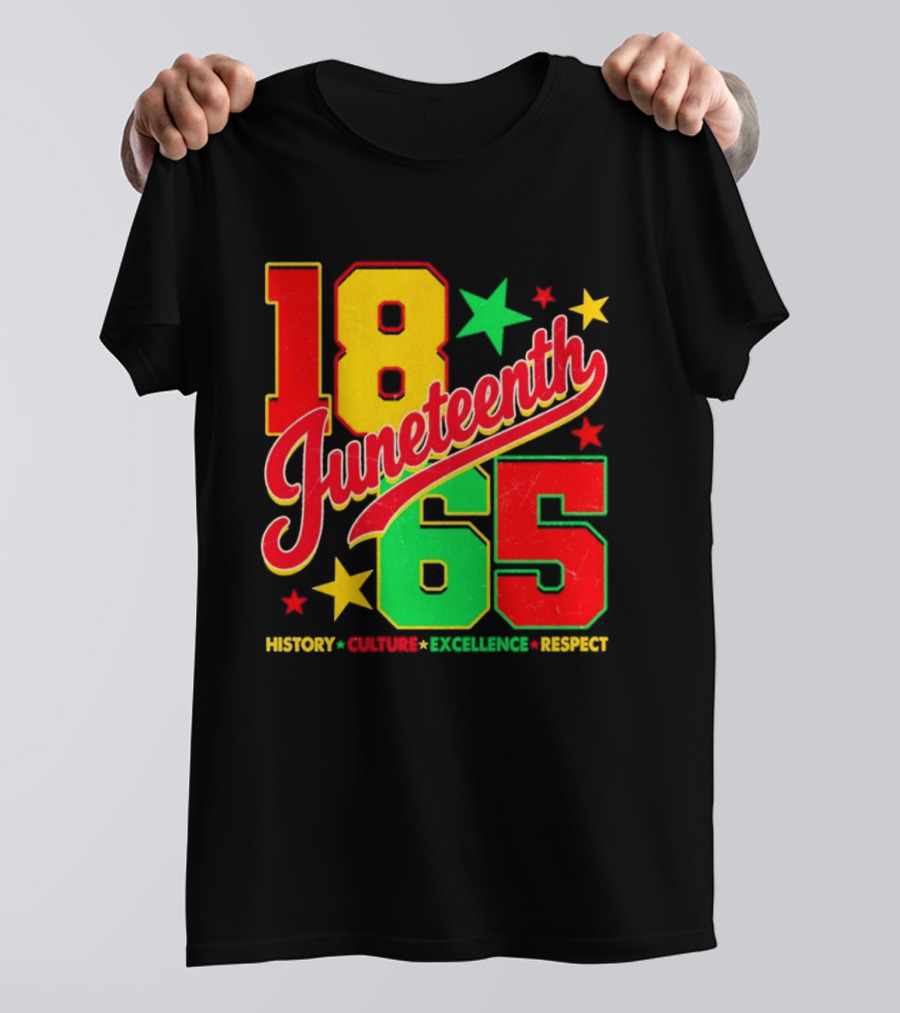 18 Juneteenth 65 History Culture Excellence Respect T-Shirt