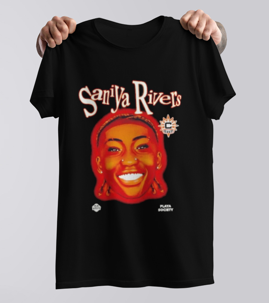 Saniyya Rivers Connecticut Sun Player Galaxy Big Head T-Shirt