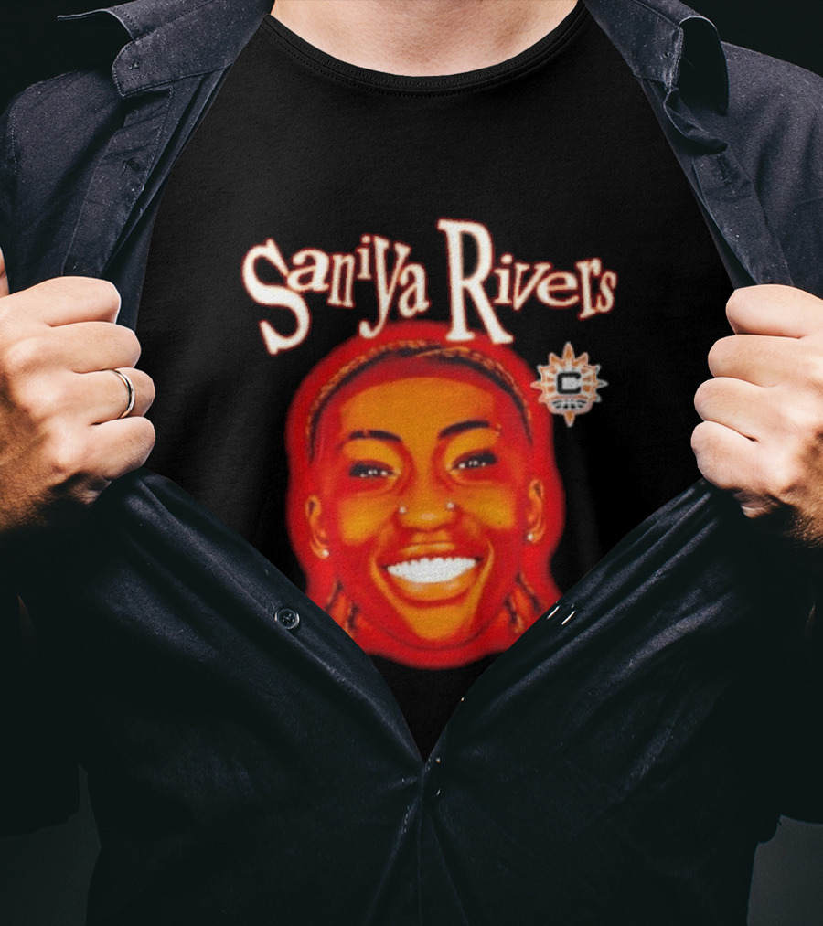 Saniyya Rivers Connecticut Sun Player Galaxy Big Head T-Shirt