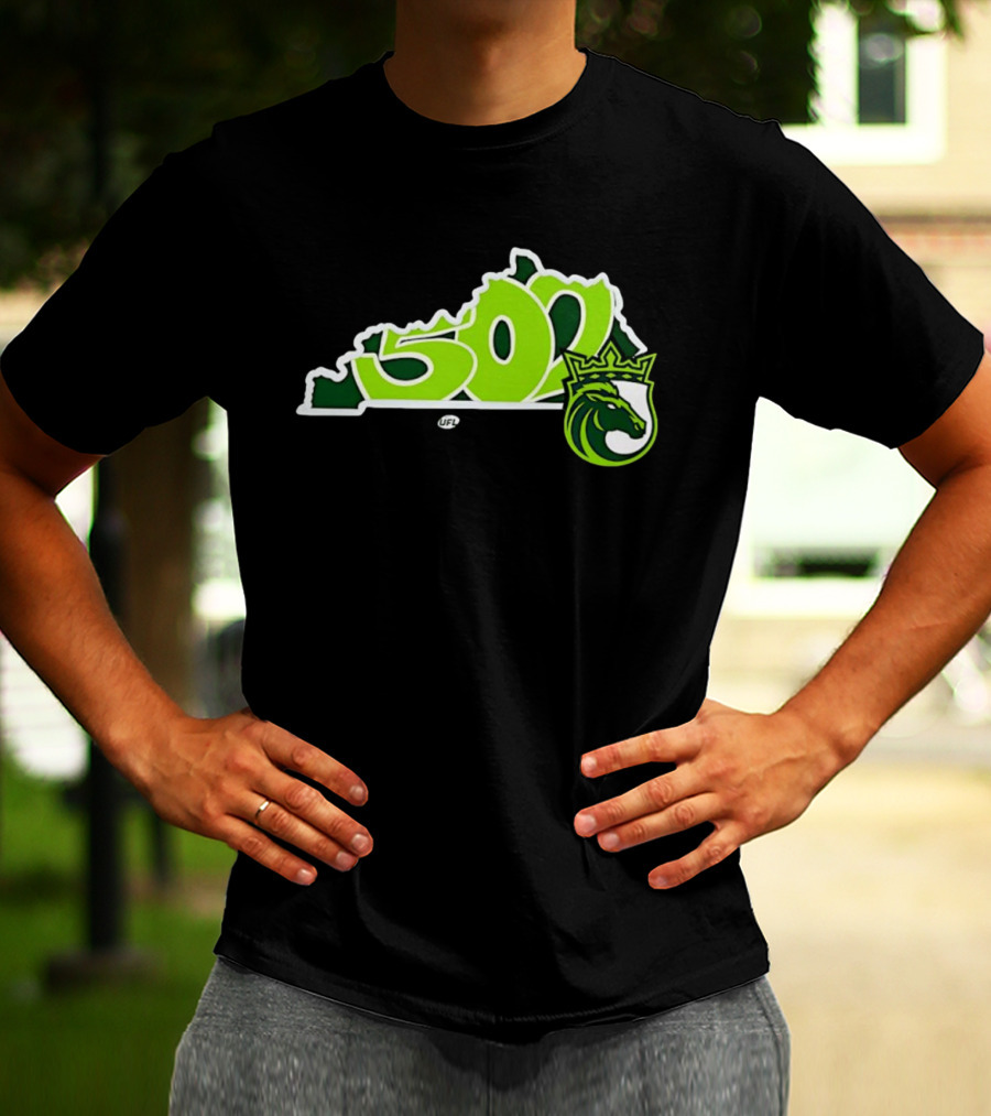 Louisville Kentucky 502 Xtreme United Football UFL Dragon Crest T-Shirt