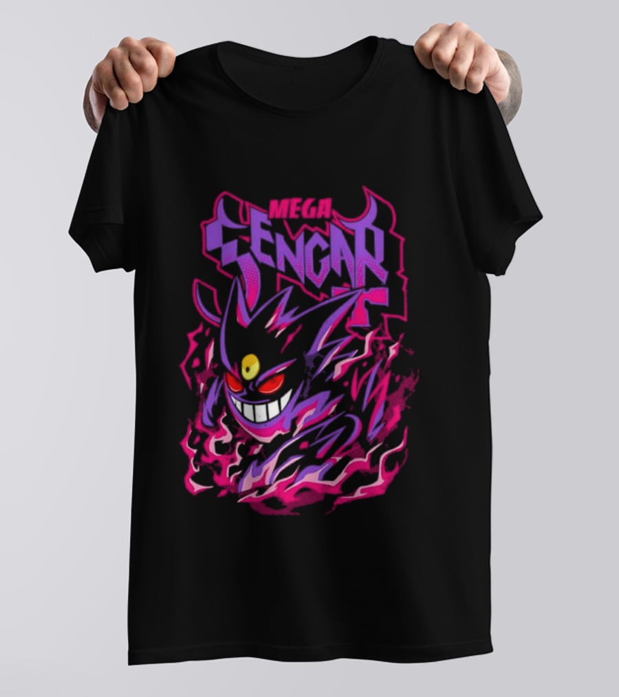 Mega Gengar Pokémon GO Fiery Purple T-Shirt