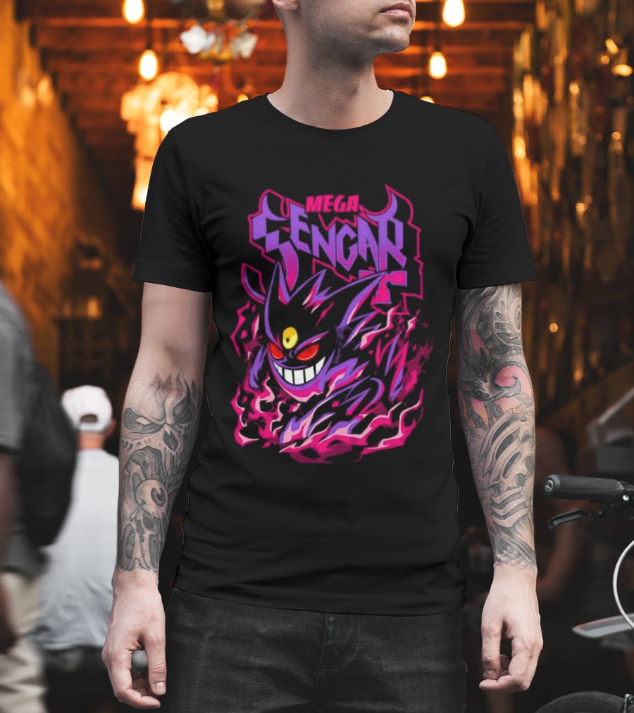 Mega Gengar Pokémon GO Fiery Purple T-Shirt