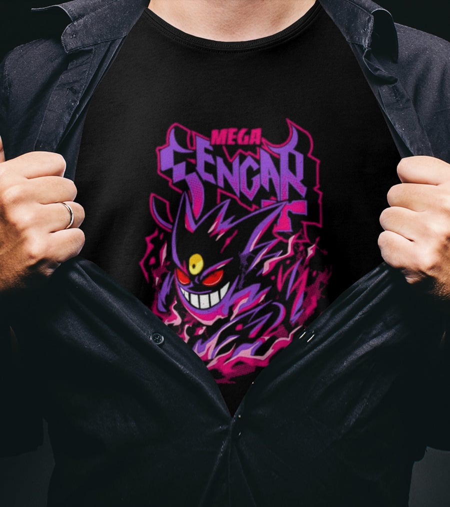 Mega Gengar Pokémon GO Fiery Purple T-Shirt