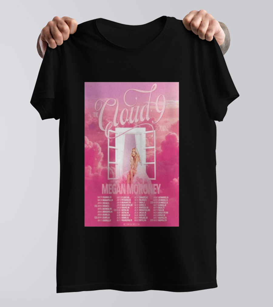 The Cloud 9 Tour Megan Moroney Chicago June 02 2026 T-Shirt