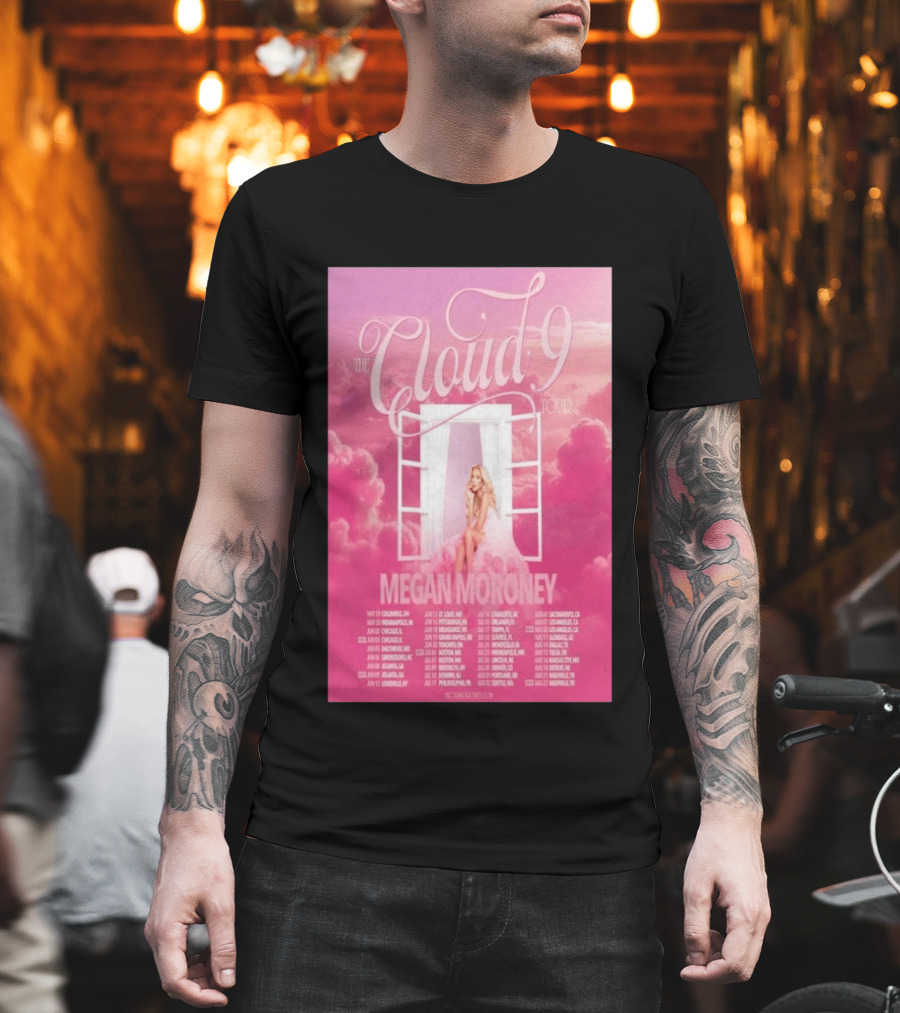 The Cloud 9 Tour Megan Moroney Chicago June 02 2026 T-Shirt