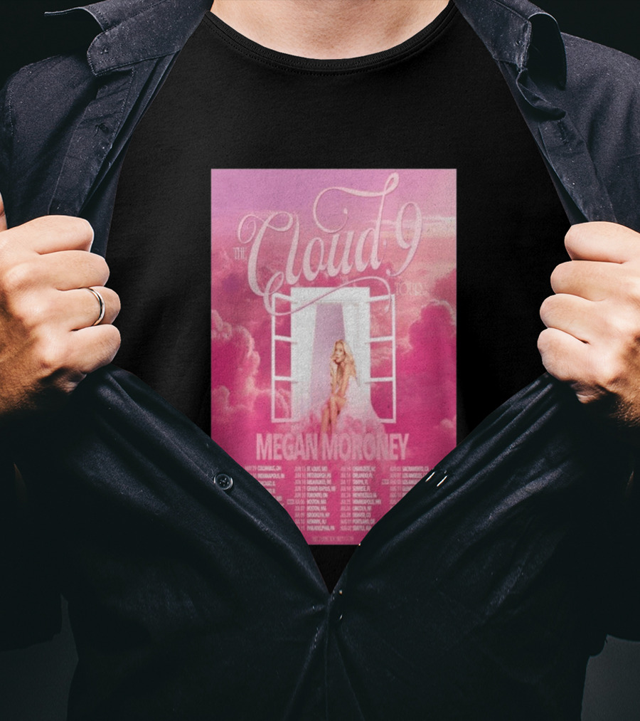 The Cloud 9 Tour Megan Moroney Chicago June 02 2026 T-Shirt