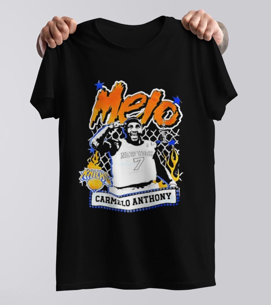 Melo Carmelo Anthony New York Knicks Basketball Star T-Shirt