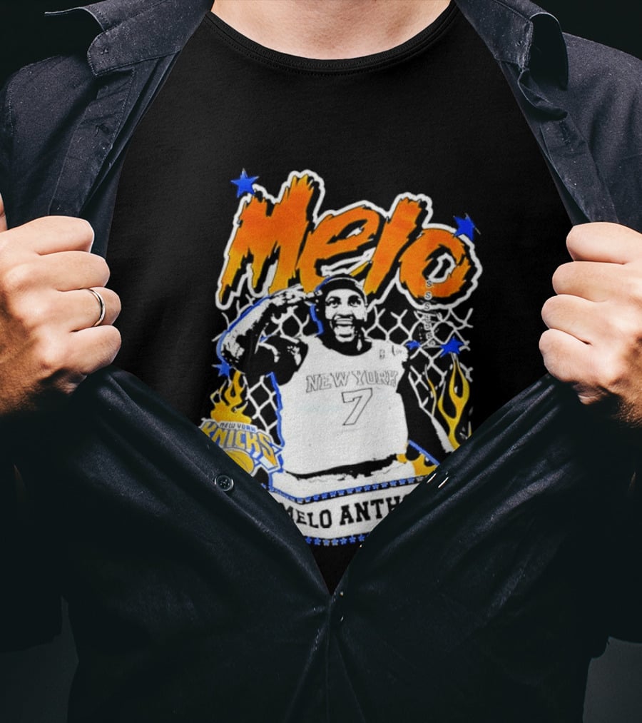 Melo Carmelo Anthony New York Knicks Basketball Star T-Shirt