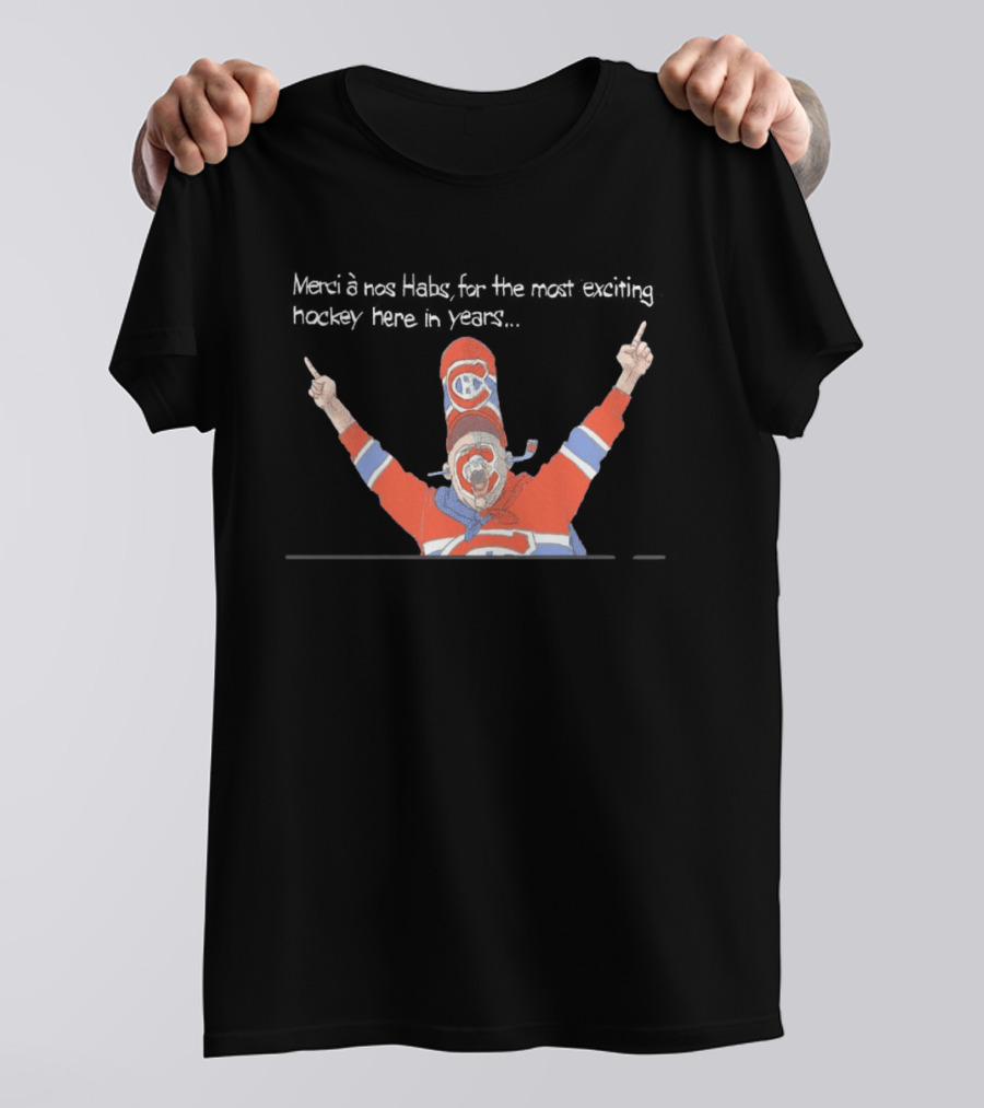 Merci à Nos Habs Pour Les Moments Magiques De Hockey Avec Le Canadien De Montréal T-Shirt
