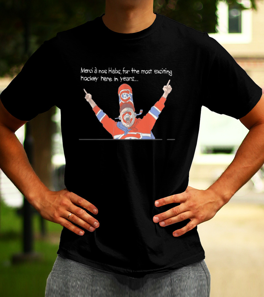 Merci à Nos Habs Pour Les Moments Magiques De Hockey Avec Le Canadien De Montréal T-Shirt